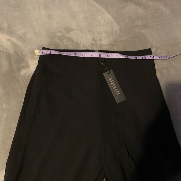 Revamped High-waisted Long Pants with Slits - Picture 3 of 5